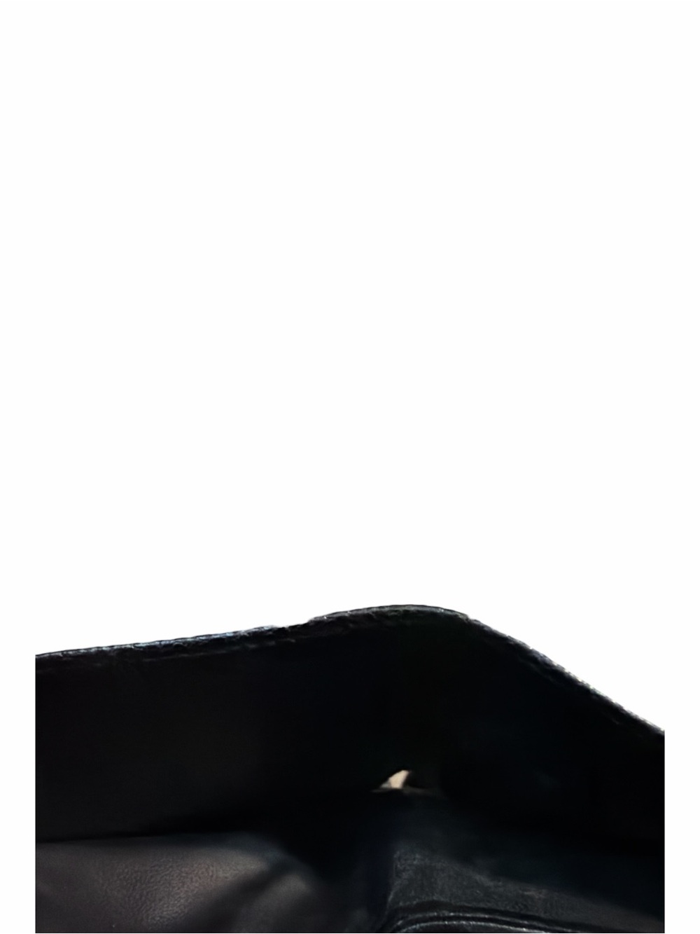 Vintage Gucci Black Lizard Skin Bifold Wallet Gold Corners 034-116-0455 - Picture 6 of 6